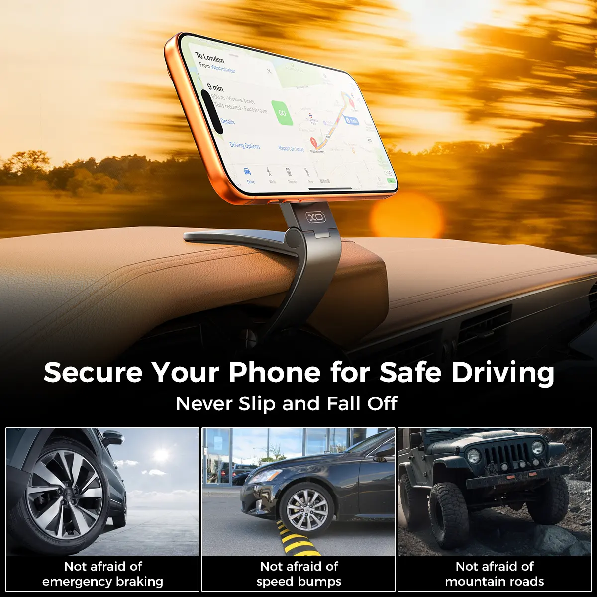Ultra-strong Magnetic Car Mount🔥Holds Your Phone Even On The Roughest Roads.