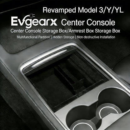 Center Console Storage Tray for Model 3 & Model Y