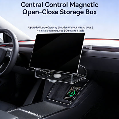 Magnetic Center Console Storage Box for Tesla Model 3 & Model Y