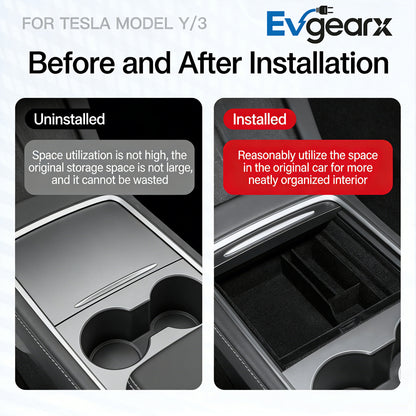 Center Console Storage Tray for Model 3 & Model Y