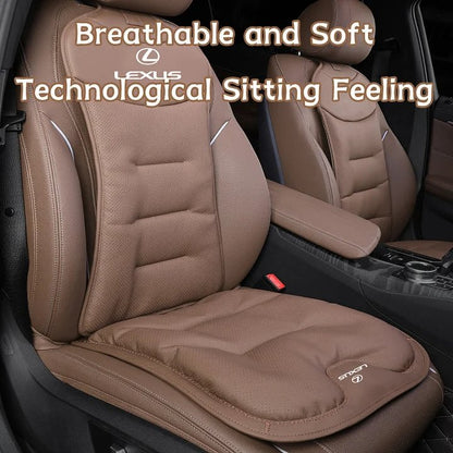 Hot-Selling 🔥Car Seat Cushion Premium Nappa Leather Comfortable Seat Back