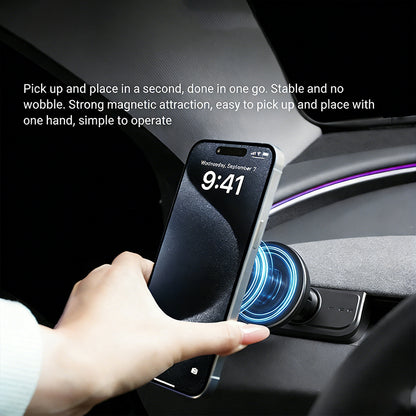 Evgearx Custom Fit Magnetic Phone Mount for Tesla Model 3/Y 2025 Refresh (Juniper/Highland)