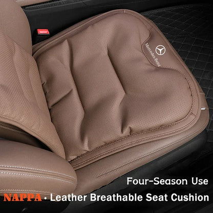 Hot-Selling 🔥Car Seat Cushion Premium Nappa Leather Comfortable Seat Back