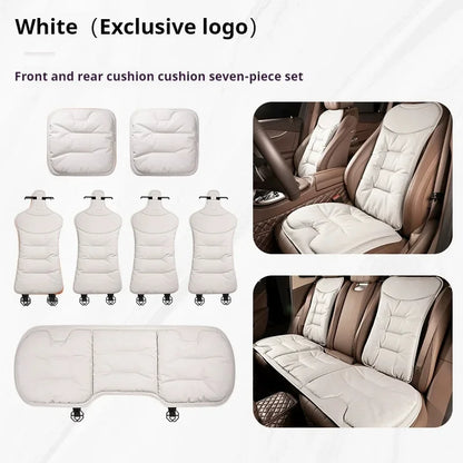 Hot-Selling 🔥Car Seat Cushion Premium Nappa Leather Comfortable Seat Back